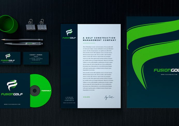 Fusion Golf Complete Brand Identity