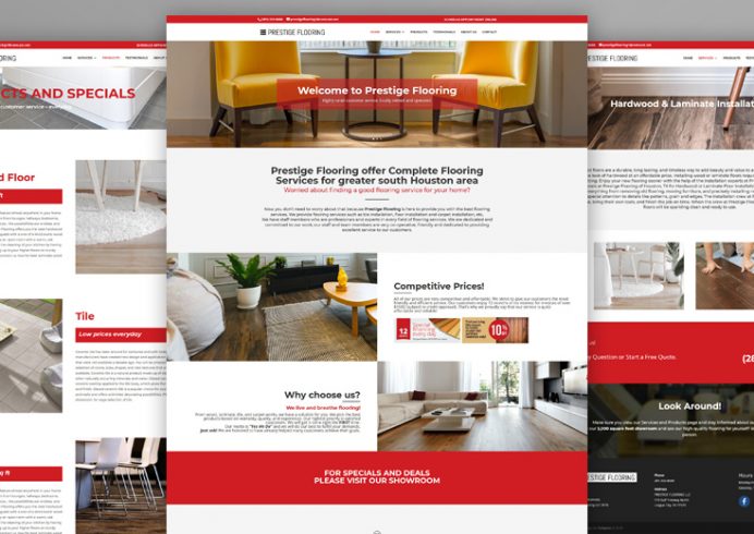 Prestige Flooring Website Design